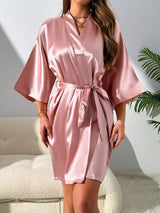 Autumn New Women's Pajamas Sexy Fashion Pajamas Set And Simple Robe Three Piece Women's Loungewear for Valentine's Day