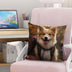 Cute Dog Throw Pillow Cover