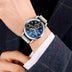 Men's Steel Band Quartz Watch with Bracelet Set