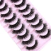 10-Pair Faux Mink Winged Cat Eye Lashes
