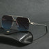 Polygon Sunglasses Rectangle Fashion Metal Frame Women Men Large Square Sun Glasses for Female Male Gradient Traveling Oculos ﻿