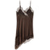 Women's Asymmetric Lace Slip Dress