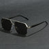 Polygon Sunglasses Rectangle Fashion Metal Frame Women Men Large Square Sun Glasses for Female Male Gradient Traveling Oculos ﻿