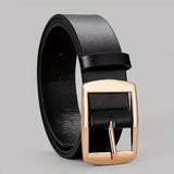 2026 New Luxury Unisex PU Leather Belt-Metal Pin Buckle, High Quality Designer Waist Strap for Men Women Jeans Durable Versatile
