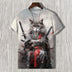Edo Cat Samurai Warrior 3D Print T-Shirt