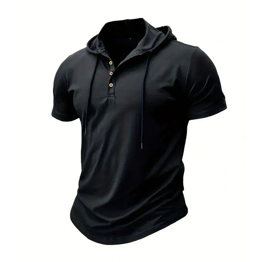 Slim Fit Short-Sleeve Hoodie