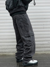 Y2k New Baggy Jeans Male Hip Hop Harajuku Trousers Wide Leg Denim Pants Men's Jeans Streetwear Korean Oversize Cargo Pants