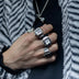 Vintage Y2K Finger Watch Rings for Women Men Elastic Stretchy Roman Quartz Mini Watches Rings Punk anillos Gift