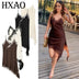 Women's Asymmetric Lace Slip Dress