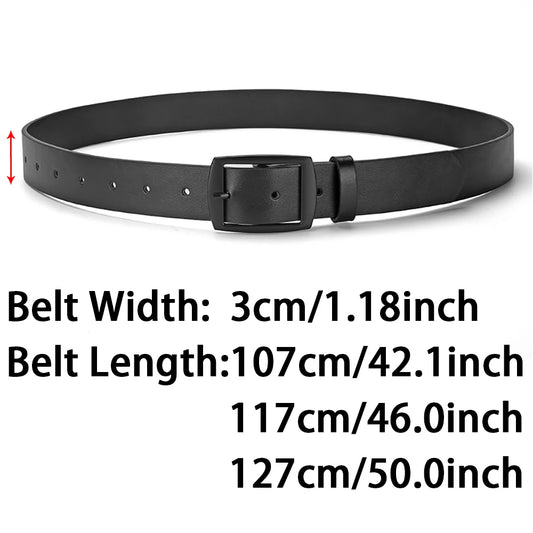 2026 New Luxury Unisex PU Leather Belt-Metal Pin Buckle, High Quality Designer Waist Strap for Men Women Jeans Durable Versatile