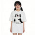 Sleeping Cat Embroidered T-Shirt