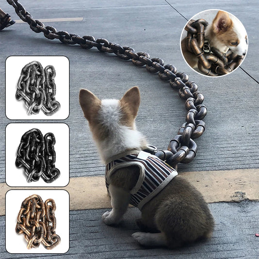 Simulation Plastic Dog Chain Leash
