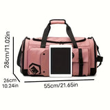 2025 New Large Capacity Travel Duffel Bag, Separate Shoe Storage Compartment, Dry Wet Separation Sports Gym Bag with Zipper 여행가방