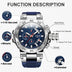LIGE Luminous Chronograph Quartz Watch