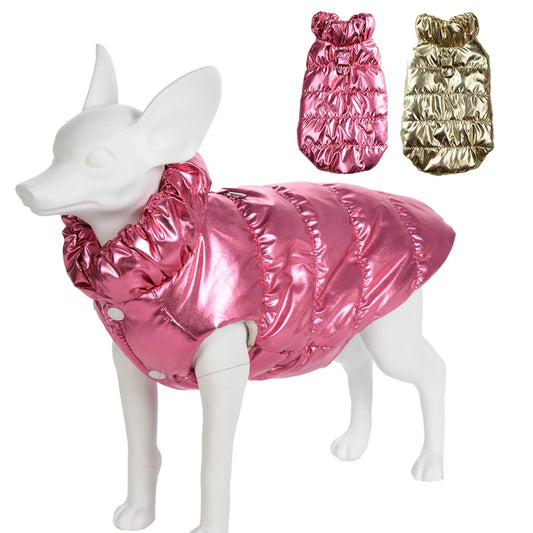 Waterproof Dog Clothes for Small Medium Dogs Cats Winter Warm Puppy Jacket Pet Turtleneck Windproof Coat Chihuahua Pug Outfits