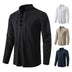 Vintage Cotton Linen V-Neck Shirt