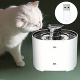 74.39 oz/2.2 liters, pet cat and dog fountain dispenser, smart pet fountain dispenser, large capacity silent automatic circulati