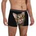 Domestic Cat Portrait Boxer Briefs