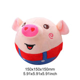 USB Rechargeable Electronic Pet Dog Toy Ball Pet Toy Singing Talking Interactive Ball Dog Plush Bouncing Jump Ball for Gift