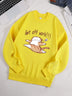 Happy Cat Print Hoodie