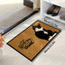 Cartoon Black Cat Welcome Doormat