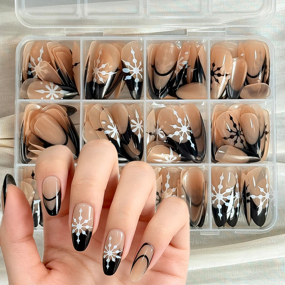 144Pcs Pink Cat Eye Press On Nails Short Square Glitter Pink Acrylic Fake Nail Tips Full Cover Wearable Women False Nails Patch#