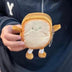Cartoon Bread Toast Coin Purse - Lightweight Mini Storage Pouch for Coins, Earphones & Keys, Cute Small Makeup Bag as Girl Gifts