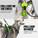LED Glowing Luminous Dog Harness Rechargeable Safety Vest For Night Walking 3 Light Modes Pet Harnesses