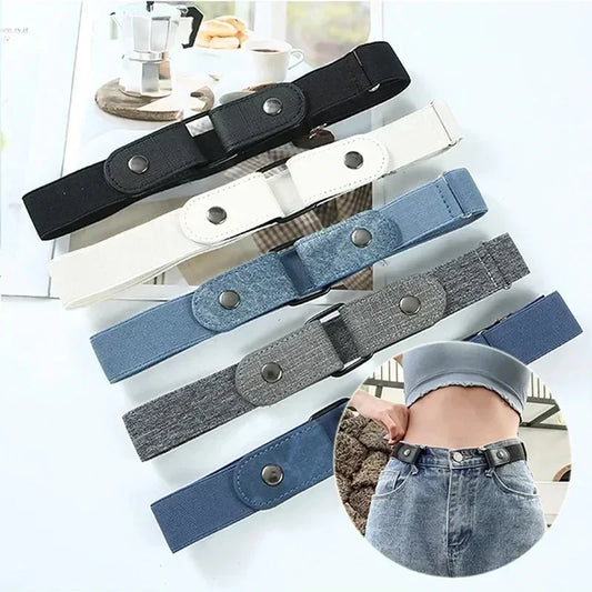 Buckle-Free Canvas Stretch Belt