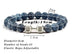 Natural Volcanic Stone Bracelet Men Matte Black Lave White Beads Charm Dumbbell Strand Bracelets Women Barbell Fitness Jewelry