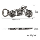 Old Style Motorcycle Beer Bottle Opener Black Gift Box With Greeting Card, Exclusive Gift For Motorcycle Enthusiasts, Bar Tool For Beer Enthusiasts, Ideal Choice For Home And Bar Use