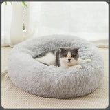 Plush Winter Dog Bed - Khaki 90cm — view 3