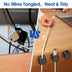 6 Pack Magnetic Cable Clips Magnetic Cord Organizer Adhesive Wire Holder For Home Office Car Desk Nightstand Wall — view 7