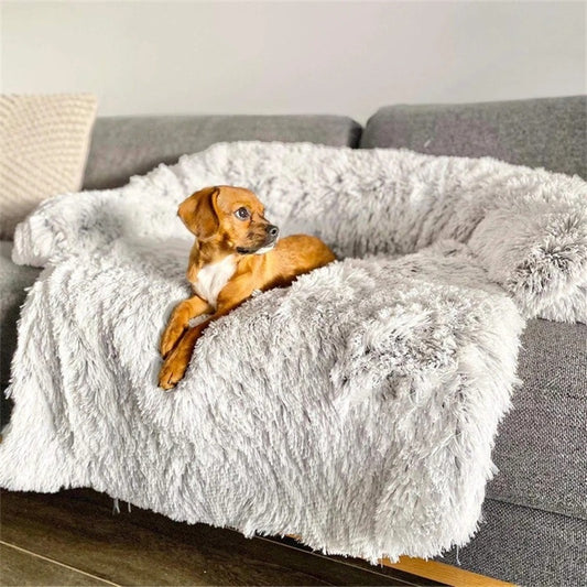 Grey Washable Dog Bed - Large