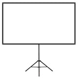 Tripod Projector Screen With Stand 80 Inch 160° Wide Angle 4K HD 16:9 Screen