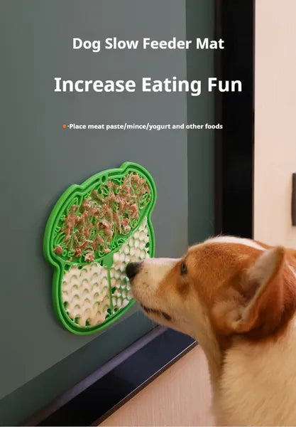 Pet lick mat surface detail