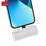 Local US Stock Unique Mini Power Bank 3350mAh Fast Charging Lipstick Size Phone Portable Charger With Built-in Type C Plug
