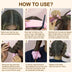 Satin Heatless Hair Curler, Lazy Natural Soft Wave DIY Heatless Curls For Sleep In Overnight, For All Hair Types - Pink — view 6