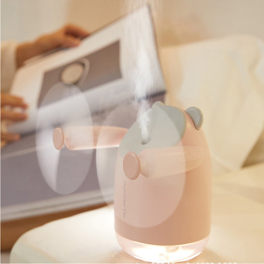 Spray Cooling Fan Portable Water Humidifier,USB Fan,desktop Small Fan,mini Air Conditioner Humidifier Double Head Fan