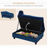 Storage Pet Sofa Bed - Blue — view 4