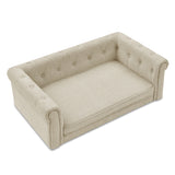Elegant Rectangular Dog Bed - Soft Beige — view 4
