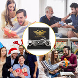Old Style Motorcycle Beer Bottle Opener Black Gift Box With Greeting Card, Exclusive Gift For Motorcycle Enthusiasts, Bar Tool For Beer Enthusiasts, Ideal Choice For Home And Bar Use
