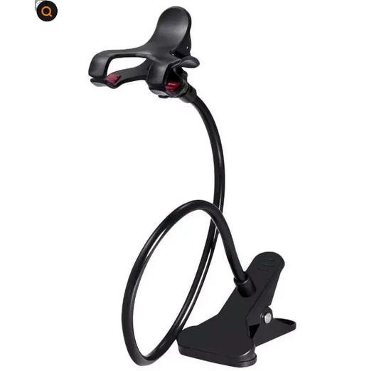 Universal Lazy Mobile Phone Gooseneck Stand Holder Flexible Bed Desk Table Clip