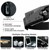 COB LED Headlamp USB Rechargeable Headlight Torch Work Light Bar Head Band Lamp
