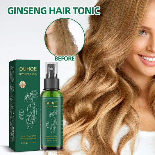 OUHOE Ginseng Hair Growth Lotion Ginseng Moisturizing Hair Care Hair Growth Spray