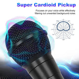 Handheld Wired Microphone Cardioid Dynamic Vocal Mic With On Off 13ft Cable 6.35 Mm Jack For Speaker Karaoke Ampilifier Mixer Professional Studio & Live Performance