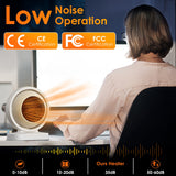 1Pc 380W Space Heater With 30 Degree Tilting Angle 3S Fast Heating Portable Desktop Electric Heater For Indoor Use With Overheat Protection Tip Over Protection For Home Office