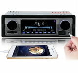 Bluetooth Vintage Car FM Radio MP3 Player USB Classic Stereo Audio Receiver AUX