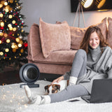 1Pc 380W Space Heater With 30 Degree Tilting Angle 3S Fast Heating Portable Desktop Electric Heater For Indoor Use With Overheat Protection Tip Over Protection For Home Office
