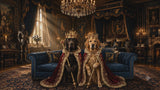 The Royal Orthopedic Linen Dog Sofa — Dark Blue